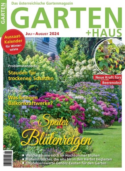 Garten+Haus – Juli-August 2024 Cover