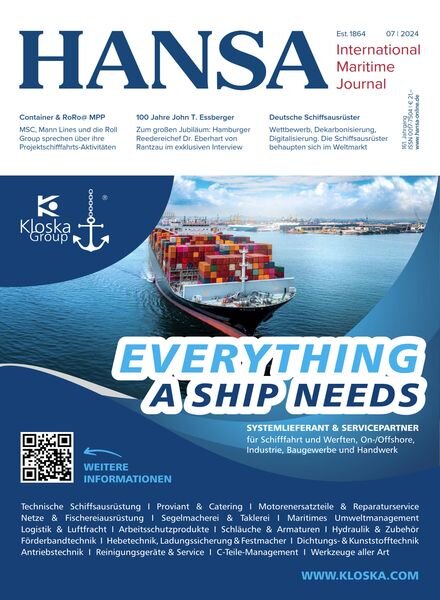 Hansa – Nr7 2024 Cover