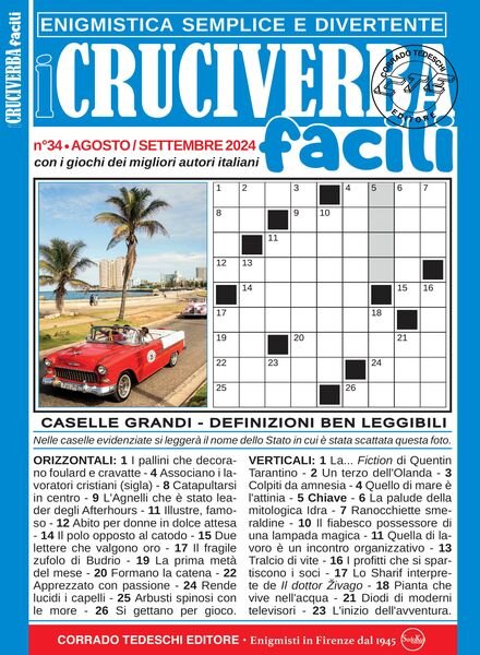 I Cruciverba Facili – Agosto-Settembre 2024 Cover