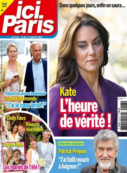 Ici Paris – 10 Juillet 2024 Cover