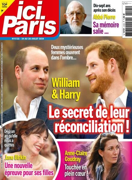 Ici Paris – 24 Juillet 2024 Cover