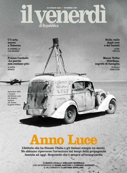Il Venerdi di Repubblica – 26 Luglio 2024 Cover