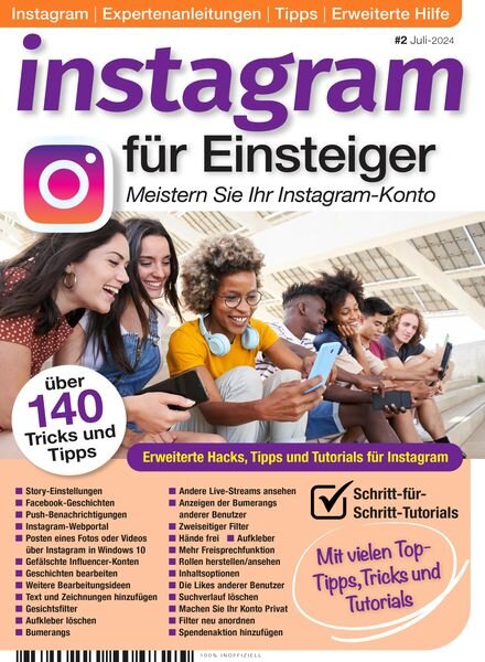 Instagram fur Einsteiger – Juli 2024 Cover