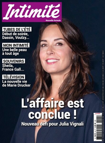 Intimite – Aout-Septembre-Octobre 2024 Cover