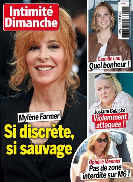 Intimite Dimanche – Aout-Septembre-Octobre 2024 Cover