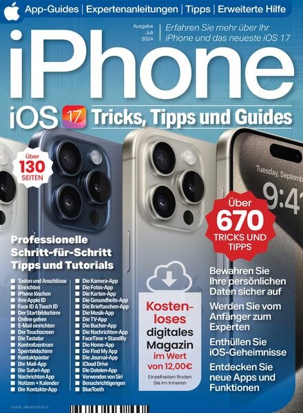 iPhone und iOS 17 Tricks Tipps und Guides – Juli 2024 Cover