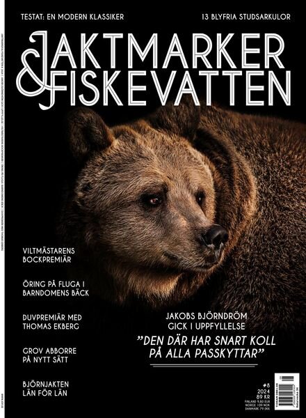 Jaktmarker & Fiskevatten – Juli 2024 Cover