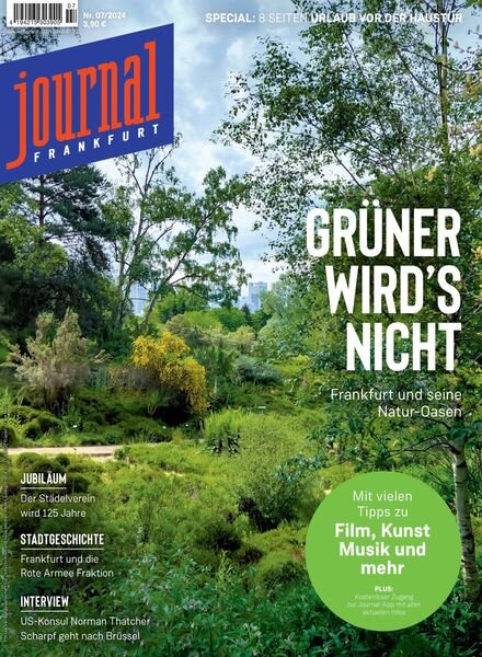 Journal Frankfurt – Juli 2024 Cover