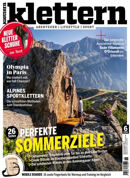Klettern – Juli 2024 Cover