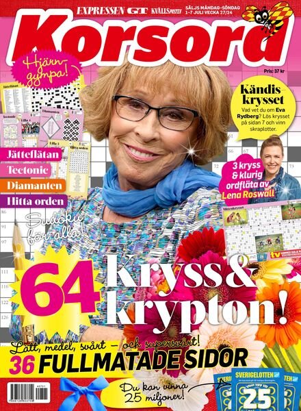 Korsord – 1 Juli 2024 Cover