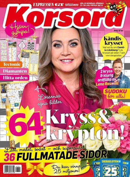 Korsord – 22 Juli 2024 Cover