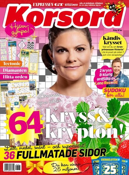 Korsord – 8 Juli 2024 Cover