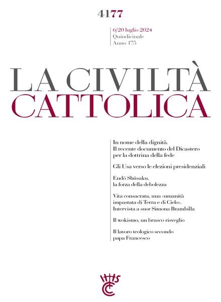 La Civilta Cattolica – 6 Luglio 2024 Cover