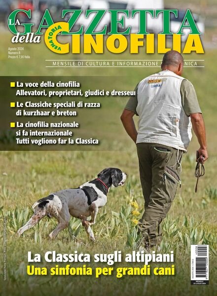 La Gazzetta Della Cinofilia Venatoria – Agosto 2024 Cover