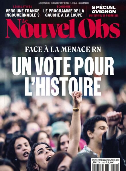 Le Nouvel Obs – 27 Juin 2024 Cover