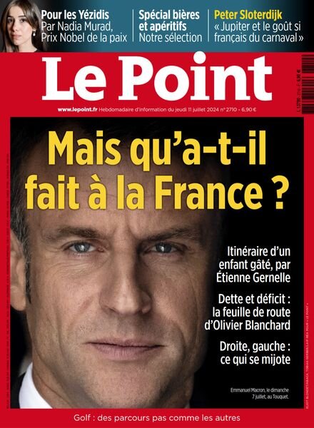 Le Point – 11 Juillet 2024 Cover