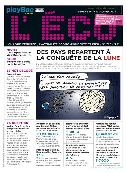 L’eCO – 19 Juillet 2024 Cover