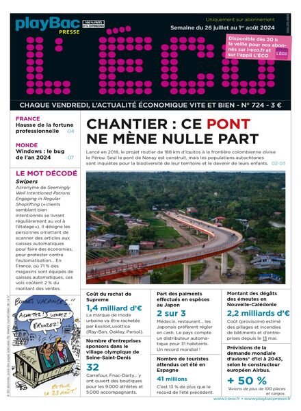 L’eCO – 26 Juillet 2024 Cover