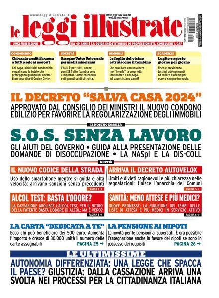 Leggi Illustrate – Luglio-Agosto 2024 Cover