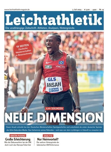 Leichtathletik – 2 Juli 2024 Cover