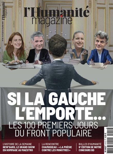 L’Humanite Magazine – 28 Juin 2024 Cover