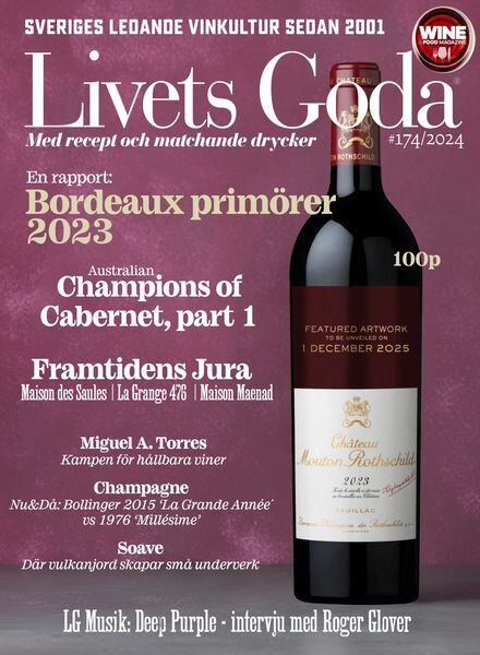 Livets Goda Wine Magazine – Juli 2024 Cover