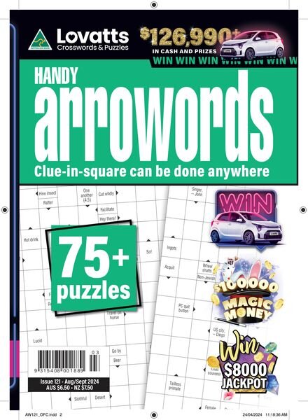 Lovatts Handy Arrowords – Issue 121 2024 Cover