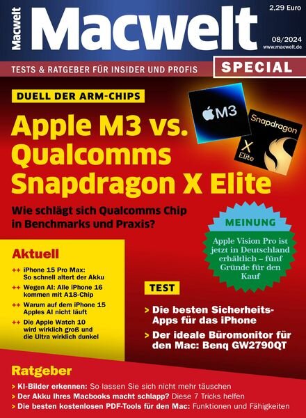 Macwelt Special – August 2024 Cover