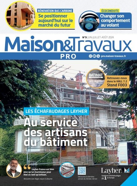 Maison & Travaux Pro – Juin-Juillet 2024 Cover