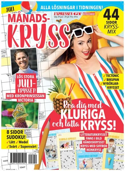 Manads-Kryss – 29 Juni 2024 Cover