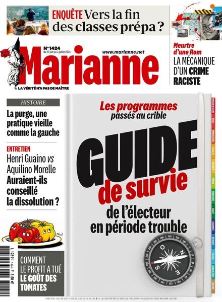 Marianne – 27 Juin 2024 Cover
