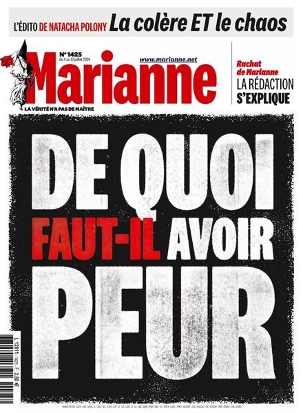 Marianne – 4 Juillet 2024 Cover