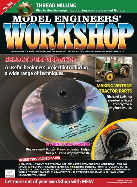 Model Engineers’ Workshop – Issue 343 – August 2024 Cover