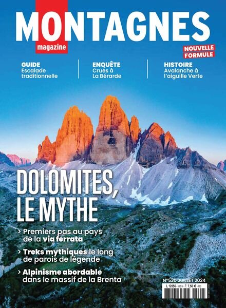 Montagnes Magazine – Juillet 2024 Cover