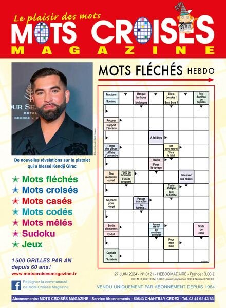 Mots Croises Magazine – 27 Juin 2024 Cover