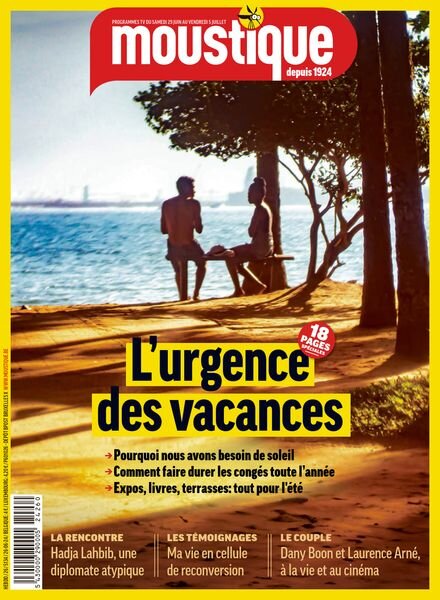 Moustique Magazine – 26 Juin 2024 Cover