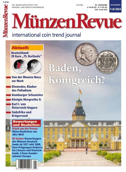 MunzenRevue – Juli-August 2024 Cover