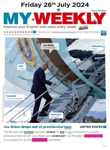 My Weekly fr – 26 Juillet 2024 Cover