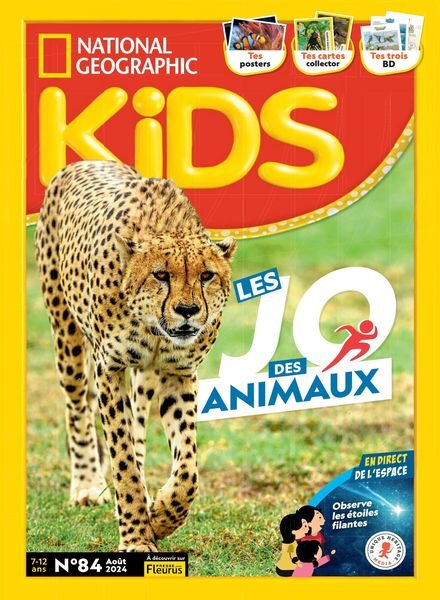 National Geographic Kids France – Aout 2024 Cover