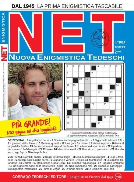 Nuova Enigmistica Tascabile – Agosto-Settembre 2024 Cover