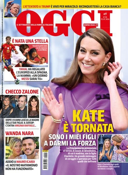 Oggi – 25 Luglio 2024 Cover