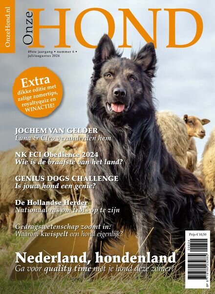 Onze Hond – Juli-Augustus 2024 Cover