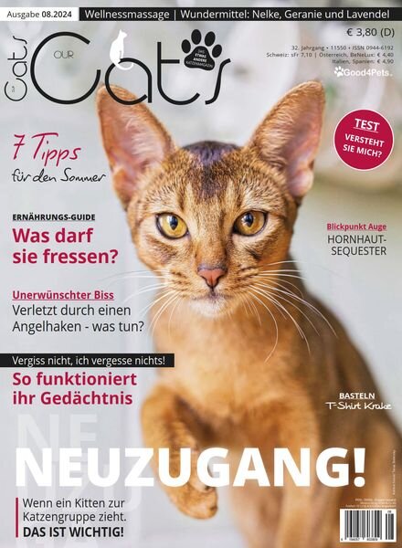 Our Cats – August 2024 Cover