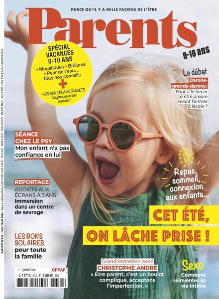 Parents France – Juillet-Aout 2024 Cover