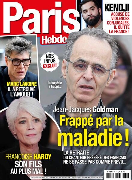 Paris Hebdo – Juillet-Aout-Septembre 2024 Cover