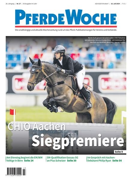PferdeWoche – 10 Juli 2024 Cover