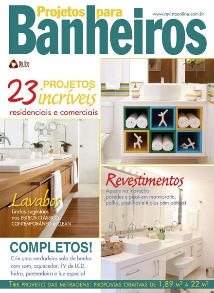 Projetos para Banheiros – 19 Julho 2024 Cover