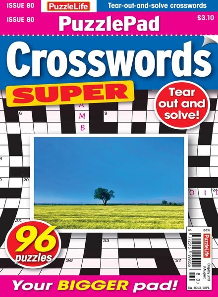 PuzzleLife PuzzlePad Crosswords Super – July 2024 Cover