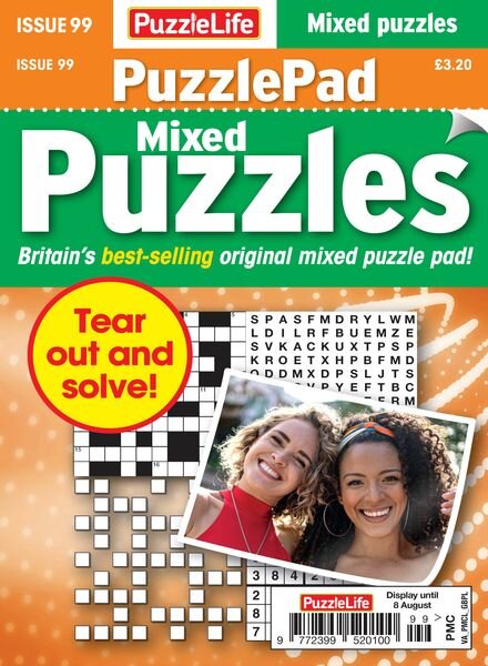 PuzzleLife PuzzlePad Puzzles – July 2024 Cover