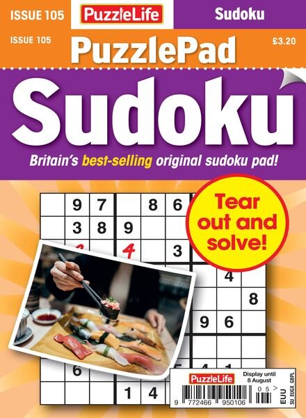 PuzzleLife PuzzlePad Sudoku – Issue 105 2024 Cover